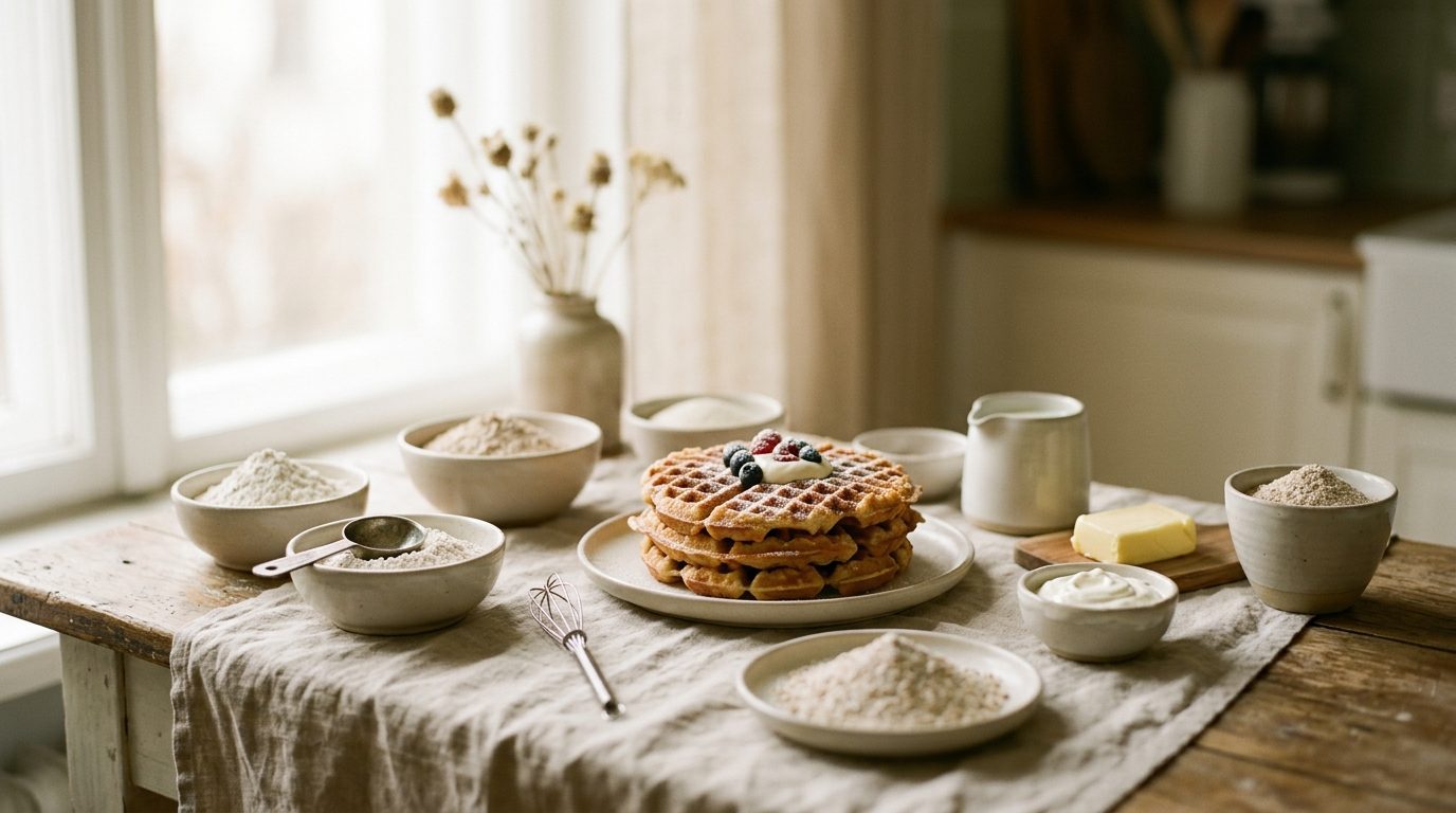Illustrationsfoto til guiden: Hvilket mel giver de sprødeste vafler?